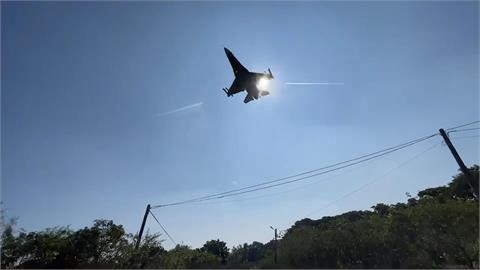 F-16V戰機訓練致音爆 民宅玻璃裂