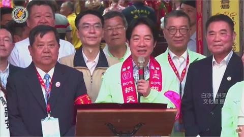 賴清德恭請媽祖出神龕　萬人朝聖白沙屯畫面超震撼