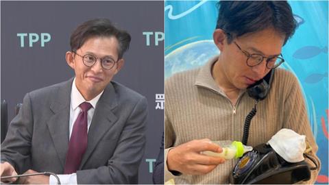 黃國昌「餵奶文宣」擺拍催票！「顧娃、顧電話」網諧音哏酸爆：顧人怨