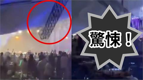 四川啤酒節「狂風暴雨硬要辦」釀2死！鋼架突墜毀「2秒砸一排人」畫面曝光