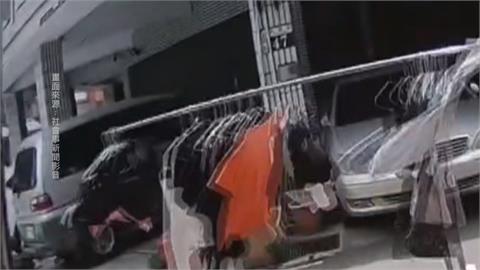 風大釀禍？　曬衣架遭風吹「離家出走」　路樹倒塌擊中機車騎士挫傷