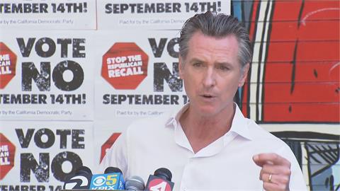加州州長罷免投票倒數 　紐森拉賀錦麗站台救選情