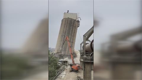 東南水泥拆廠壓毀電塔　建管處痛批4大疏失