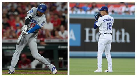 MLB(影)／道奇大谷、山本「強投豪打」聯手出擊　助隊擊敗紅人終結2連敗