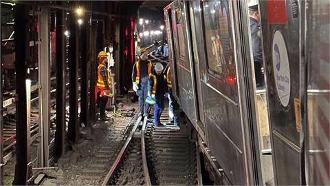 出軌釀24傷！紐約地鐵2列車低速相撞　脫困乘客驚恐喊：每個人都在尖叫