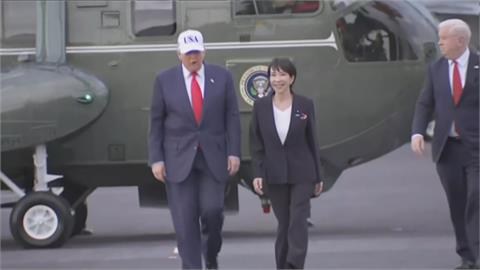川普訪橫須賀基地 日相高市罕見共乘登航母視察