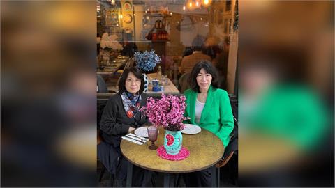 快新聞／江雅綺親自拜會　英國院士歐陽文津大讚：台灣很棒