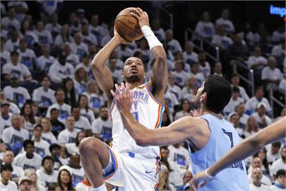 NBA(影)／狂贏51分寫季後賽分差紀錄！雷霆131：80痛宰灰熊G1奪勝