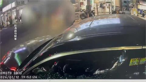 酒駕上路心虛! 男拒檢開車逃逸 員警"破窗逮人"受傷