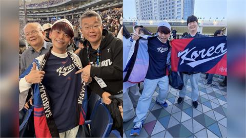 快新聞／台韓大戰開打！蔡阿嘎穿「這衣服」進場　蔡其昌親稽查大讚：很好有穿對