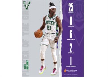 NBA／哈勒戴致勝打板　公鹿主場逆轉撲滅熱火