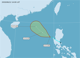 快訊／第2號颱風「鸚鵡」生成！東南部、恆春半島防大雨
