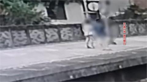 家長在哪？　小學生攀爬台鐵月台電桿嚇壞民眾