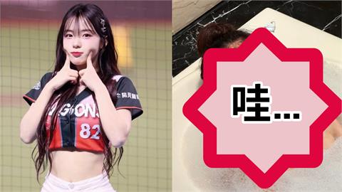 李多慧突扮黑臉認不出!泡泡浴猛見「大麻糬現形」…網急喊:對不起我放大了