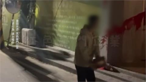 金錢糾紛？　台中茶葉店被男子潑漆、砸店