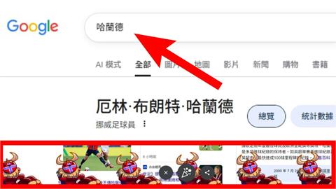世足賽(影)／這裡也有超可愛「維京划船」！Google搜尋「哈蘭德」一鍵加入