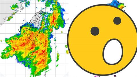 重點不是颱風「逆時針渦旋成形」！專家示警「紫紅一片炸裂北抬」1地區雨彈狂轟坐穩了