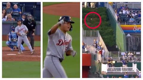 MLB(影)/台灣怪力男李灝宇破紀錄!446英呎「生涯最遠全壘打」差點打進噴水池