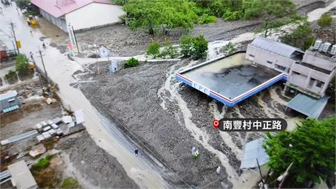 南豐村加油站第4次遭遇土石流　堪稱全台「最慘加油站」