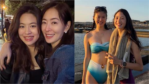 賈永婕女兒辣曬比基尼放閃！隔空親吻全被抓包　男友「超狂背景」曝光