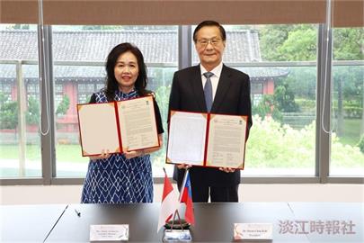 【淡江傳真】本校與印尼UPH學院簽訂策略聯盟