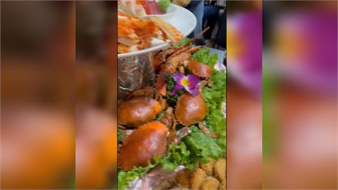 台南浮誇「尾牙痛風餐」　帝王蟹、龍蝦、桶仔雞全端上桌