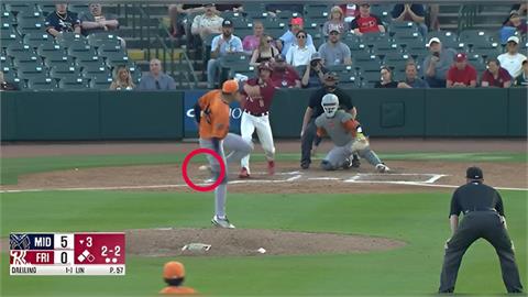 MiLB(影)／林維恩先發3.2局僅失1分展現壓制力！上演「背後攔球美技」登官網