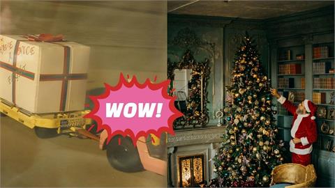 聖誕老人拖巨大禮物現身成田機場？台網友直擊「超萌專車」繞機揮手