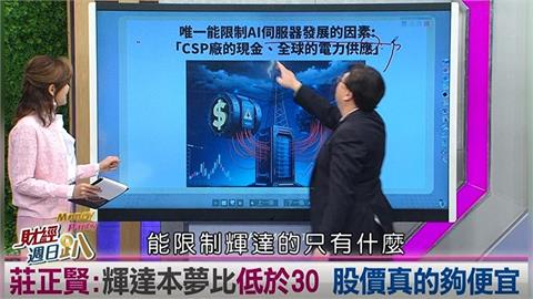 週日趴(影)／莊正賢:輝達未來四季獲利估算 目前本益比不到30倍