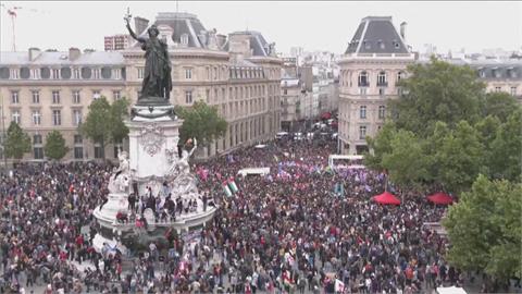 法國右翼聲浪崛起　左派聯盟上街抗議