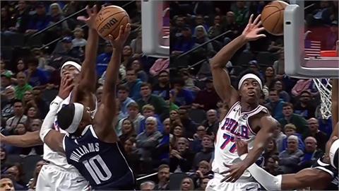 NBA(影)／左手蓋完換右手？76人選秀榜眼「一次防守蓋兩鍋」美技全視角露出