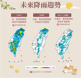 中秋烤肉注意！「這些地方」有雨記得帶傘　貝碧佳最新路徑曝