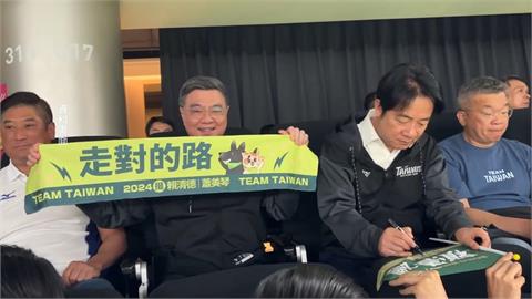 卓榮泰快閃日本「當日來回」　親赴東京巨蛋為台灣隊加油