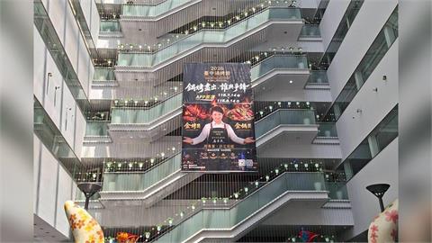 快新聞／台中鍋烤節「盧秀燕巨幅海報」再現！議員轟「大頭貼女王」：假借宣傳包裝自己