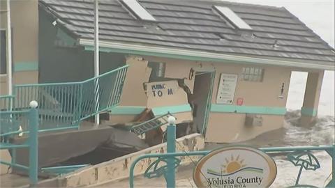 「妮可」熱帶風暴肆虐佛州　淹水又斷電　房屋坍塌成危樓　至少4死