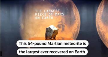 地球最大塊「火星隕石」將拍賣！漂洋過海2.25億公里　估價上看1.3億台幣