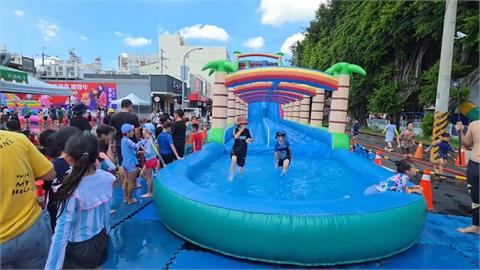 彰化田中水樂園嗨翻　親子戲水放電又消暑