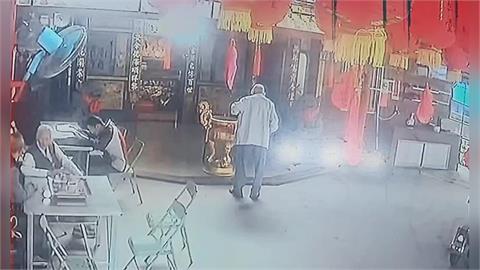 轟！基隆宮廟爆炸　八旬翁被震飛「腹部重傷」
