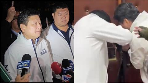 徐巧芯、傅崐萁「手持危險油壓剪」殺進議場！他遭警方「當場抓住」又跑了