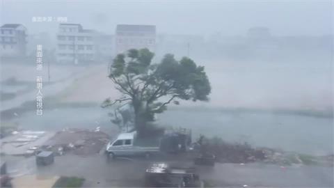 颱風白海豚肆虐「上海淹成海」　北京發暴雨橙色預警