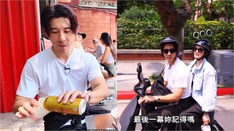 修杰楷YT片「倒酒又騎車」爆爭議！遭疑「酒駕載賈靜雯」一鏡到底全拍下
