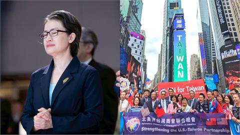 時代廣場驚見「讓台參與聯合國」看板！蕭美琴首發聲：台灣終將被看見