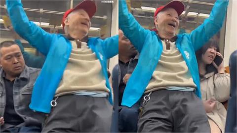 有影/地鐵驚見老翁「硬坐女乘客腿上」!遭推開還露「猥褻笑」網氣炸