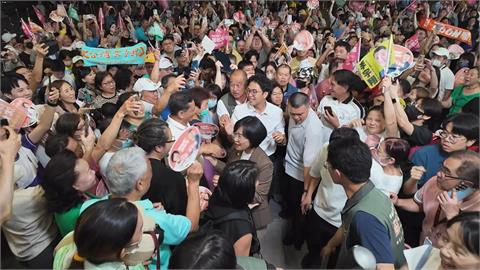 「洋流慧聚」民視林口總部　大批支持者簇擁、萬人觀看直播