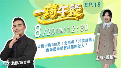 2026大選倒數100天！北市掀「洋流旋風」FEAT熊大律師《一琦午餐》EP18