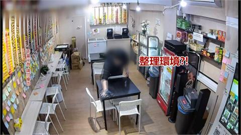 怪客出沒無人拉麵店！　拿保鮮盒狂裝食材　詭異行徑全曝光