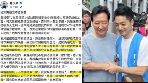 趙少康遭藍白出征 王偉忠恐上步後塵？蔣萬安難救？他曝親藍媒體人下場！