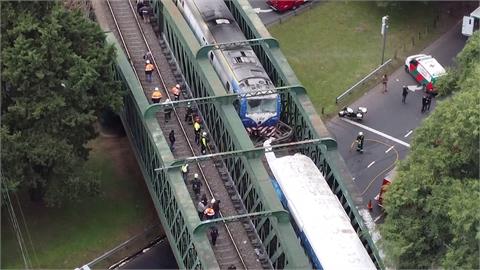 影片／阿根廷列車對撞脫軌！　至少90人傷、2人重傷