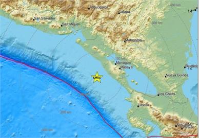 快新聞／尼加拉瓜沿岸發生規模6.7地震　深度40公里