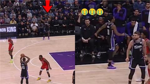 NBA(影)／海一樣大的空檔要球「急到跳舞」　國王後衛慘遭明星隊友DDR無視乾拔